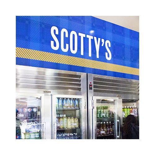 A view inside Scotty's convenience store on the UCR campus.