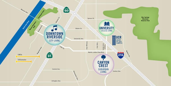 About Riverside: Map
