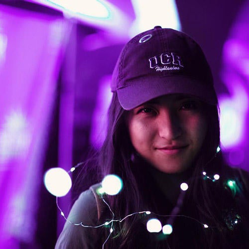 UCR Loves Riverside: Student in UCR Hat