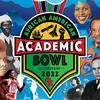 African American Pioneers' faces surrounding an illustration of a shield with the wording African American Academic Bowl, UC Riverside 2022