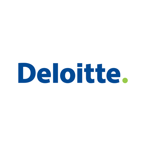 The logo for Deloitte