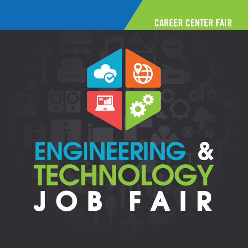 A graphic advertising the Engineering & Technology Job Fair