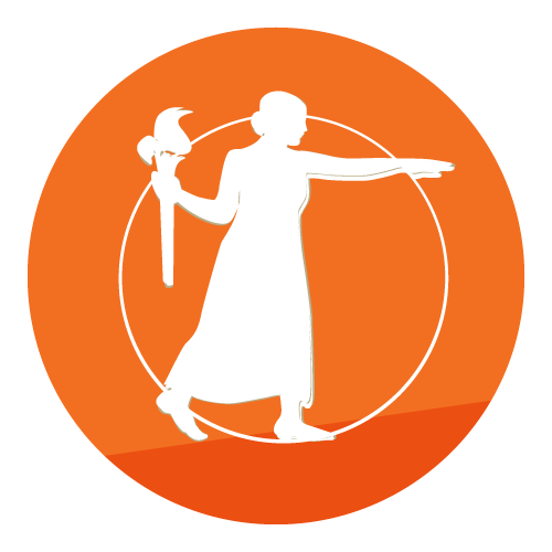 National Academies Members logo of a woman with a torch in her hand