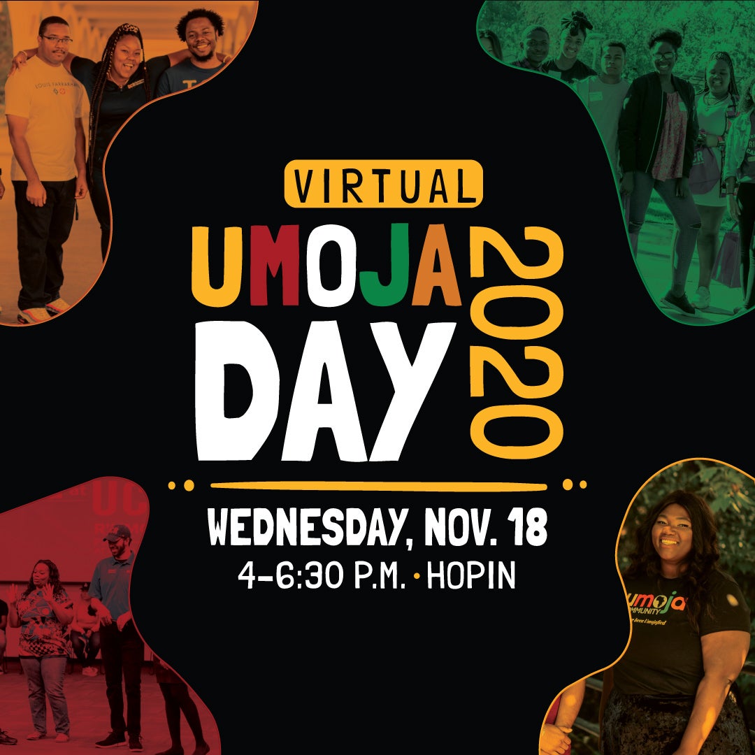 Virtual Umoja Day 2020,Wednesday, Nov. 18 | 4-6:30 p.m | Hopin
